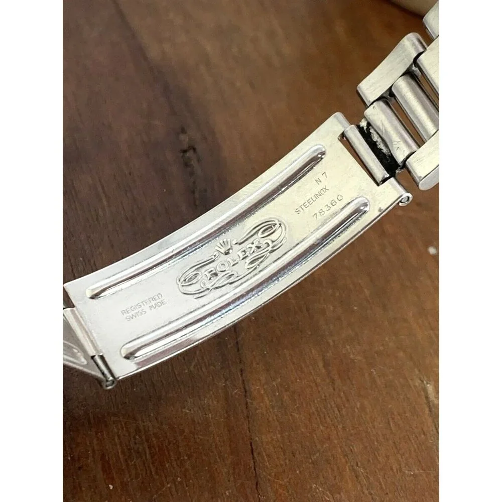 Rolex Datejust Mens Watch 16220 80'S Swiss Automatic Silver-Rose Dial Steel 36mm